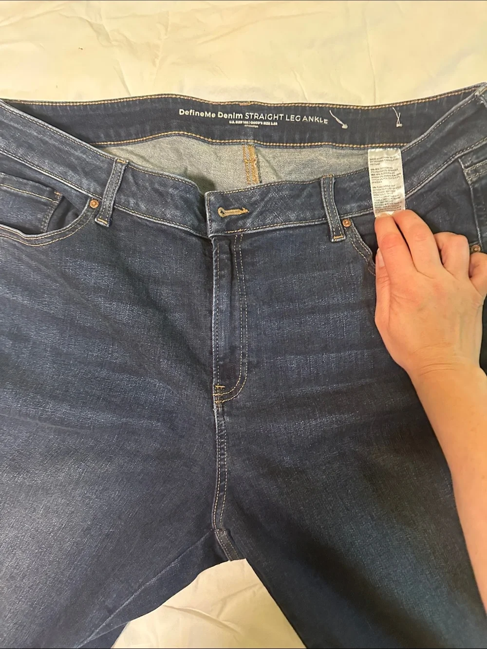 Chico's Straight-Leg Dark Indigo Jeans